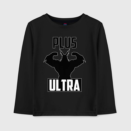 Детский лонгслив PLUS ULTRA черный / Черный – фото 1