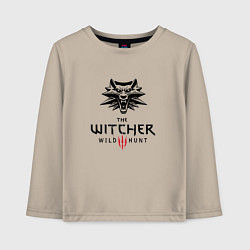 Лонгслив хлопковый детский THE WITCHER 3:WILD HUNT, цвет: миндальный