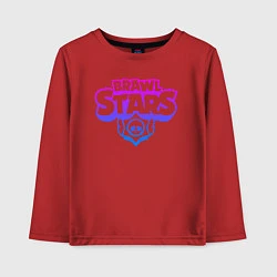 Лонгслив хлопковый детский BRAWL STARS, цвет: красный