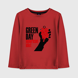 Лонгслив хлопковый детский Green Day: American idiot, цвет: красный