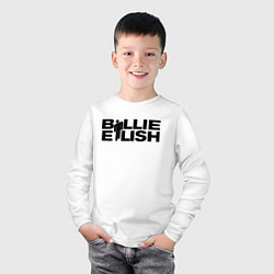 Лонгслив хлопковый детский BILLIE EILISH, цвет: белый — фото 2