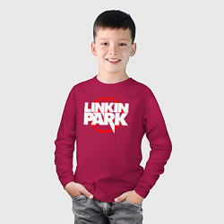 Лонгслив хлопковый детский LINKIN PARK, цвет: маджента — фото 2