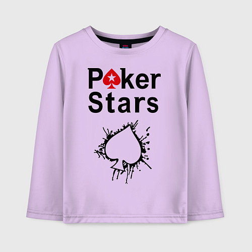 Детский лонгслив Poker Stars / Лаванда – фото 1