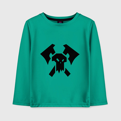 Детский лонгслив Орки (Orks) / Зеленый – фото 1