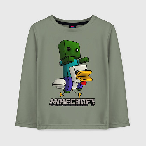 Детский лонгслив MINECRAFT / Авокадо – фото 1