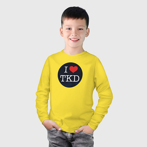 Детский лонгслив TKD / Желтый – фото 3