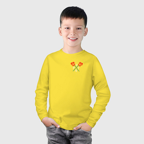 Детский лонгслив Payton Moormeie / Желтый – фото 3