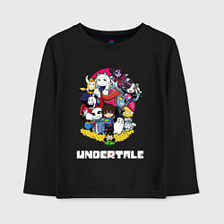 Лонгслив хлопковый детский UNDERTALE, цвет: черный