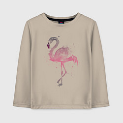 Лонгслив хлопковый детский Flamingo, цвет: миндальный