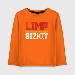 Лонгслив хлопковый детский LIMP BIZKIT, цвет: оранжевый