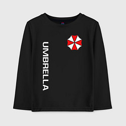 Лонгслив хлопковый детский UMBRELLA CORP, цвет: черный