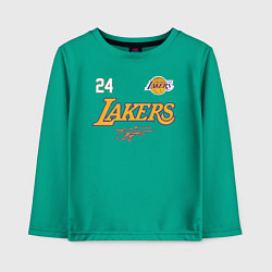 Лонгслив хлопковый детский KOBE BRYANT АВТОГРАФ, цвет: зеленый