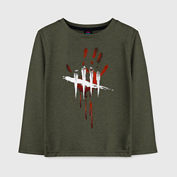 Лонгслив хлопковый детский Dead by Daylight, цвет: меланж-хаки