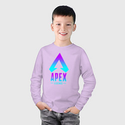 Лонгслив хлопковый детский APEX LEGENDS, цвет: лаванда — фото 2