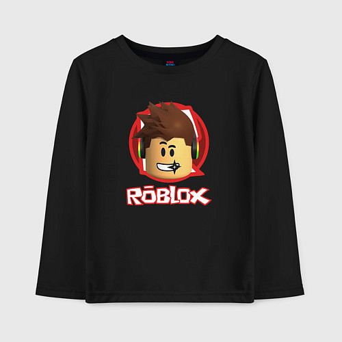 Детский лонгслив ROBLOX / Черный – фото 1