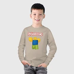 Лонгслив хлопковый детский ROBLOX, цвет: миндальный — фото 2