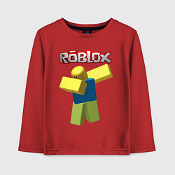 Лонгслив хлопковый детский Roblox Dab, цвет: красный