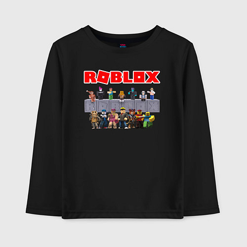 Детский лонгслив ROBLOX / Черный – фото 1