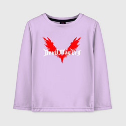 Лонгслив хлопковый детский DEVIL MAY CRY DMC, цвет: лаванда