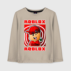 Лонгслив хлопковый детский ROBLOX, цвет: миндальный