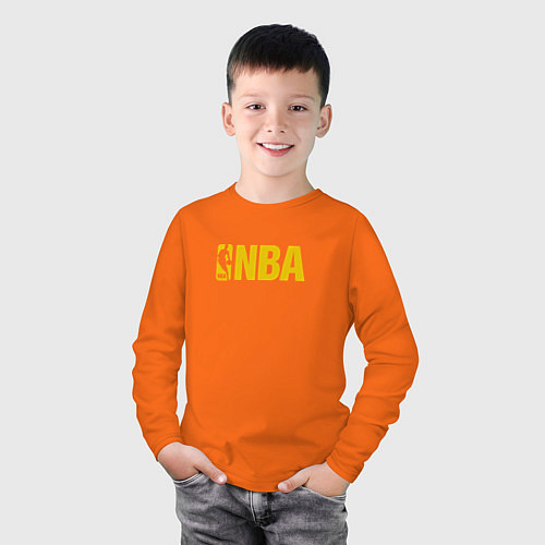 Детский лонгслив NBA GOLD / Оранжевый – фото 3