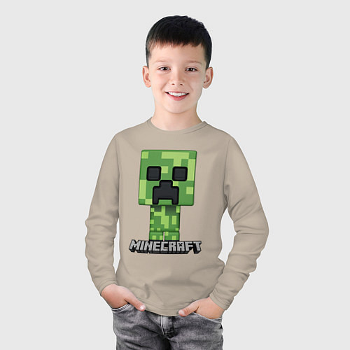 Детский лонгслив MINECRAFT / Миндальный – фото 3
