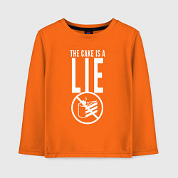 Лонгслив хлопковый детский PORTAL, цвет: оранжевый