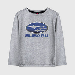 Лонгслив хлопковый детский SUBARU, цвет: меланж