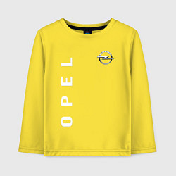 Лонгслив хлопковый детский Opel, цвет: желтый