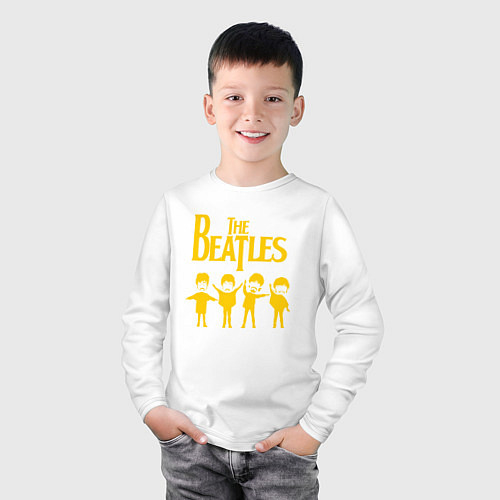 Детский лонгслив Beatles / Белый – фото 3