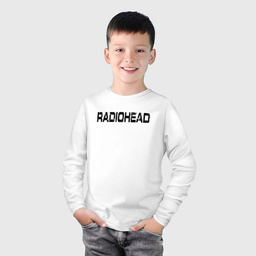 Детский лонгслив Radiohead / Белый – фото 3
