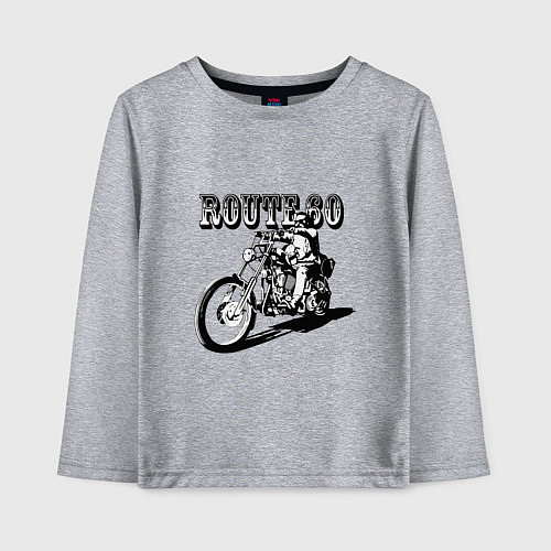 Детский лонгслив Трасса 60 / Меланж – фото 1