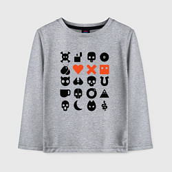 Лонгслив хлопковый детский LOVE DEATH ROBOTS LDR, цвет: меланж