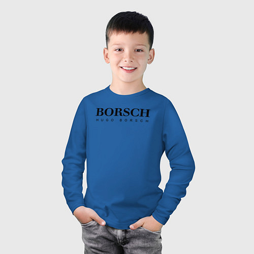 Детский лонгслив BORSCH hugo borsch / Синий – фото 3