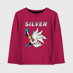 Лонгслив хлопковый детский SONIC Silver, цвет: маджента
