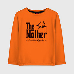 Лонгслив хлопковый детский The Mother, цвет: оранжевый