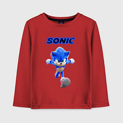 Лонгслив хлопковый детский SONIC, цвет: красный