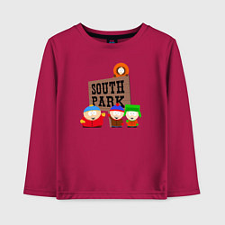 Лонгслив хлопковый детский South Park, цвет: маджента