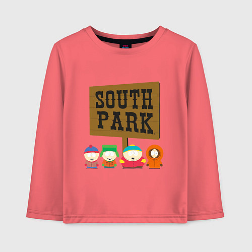 Детский лонгслив South Park / Коралловый – фото 1