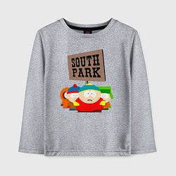 Лонгслив хлопковый детский ЮЖНЫЙ ПАРК, цвет: меланж