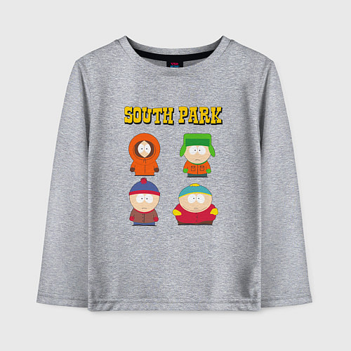 Детский лонгслив ЮЖНЫЙ ПАРК / Меланж – фото 1