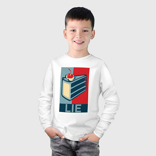 Детский лонгслив PORTAL / Белый – фото 3