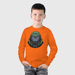 Лонгслив хлопковый детский Палач Рока, цвет: оранжевый — фото 2