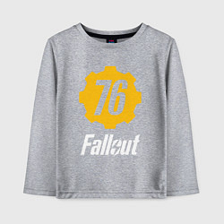 Лонгслив хлопковый детский FALLOUT76, цвет: меланж