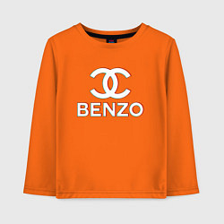 Лонгслив хлопковый детский BBT BENZO GANG, цвет: оранжевый