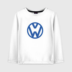 Лонгслив хлопковый детский Volkswagen, цвет: белый