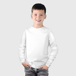 Лонгслив хлопковый детский VOLKSWAGEN, цвет: белый — фото 2