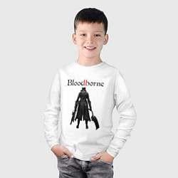 Лонгслив хлопковый детский Bloodborne, цвет: белый — фото 2