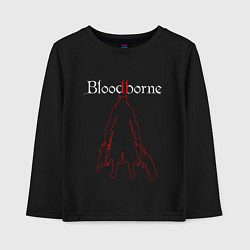 Лонгслив хлопковый детский Bloodborne, цвет: черный