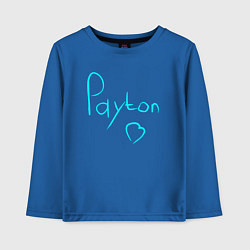 Лонгслив хлопковый детский PAYTON LOVE, цвет: синий